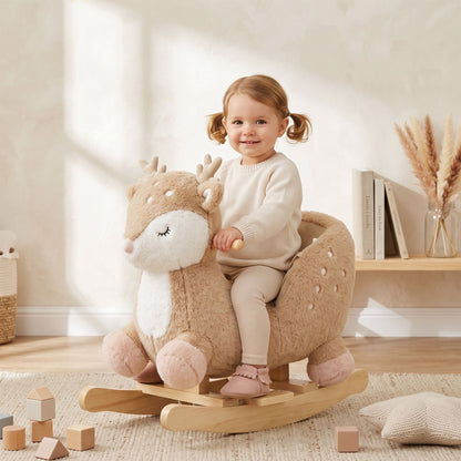 Deer-Inspired Toddler Rocker