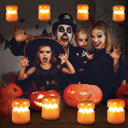Built in 1800ma lithium battery Halloween fun hand-held pumpkin lantern decoration supplies