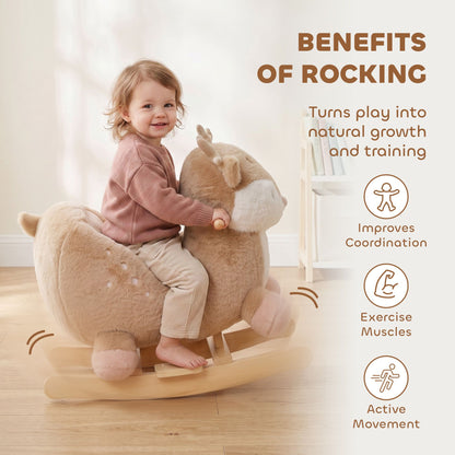 Deer-Inspired Toddler Rocker