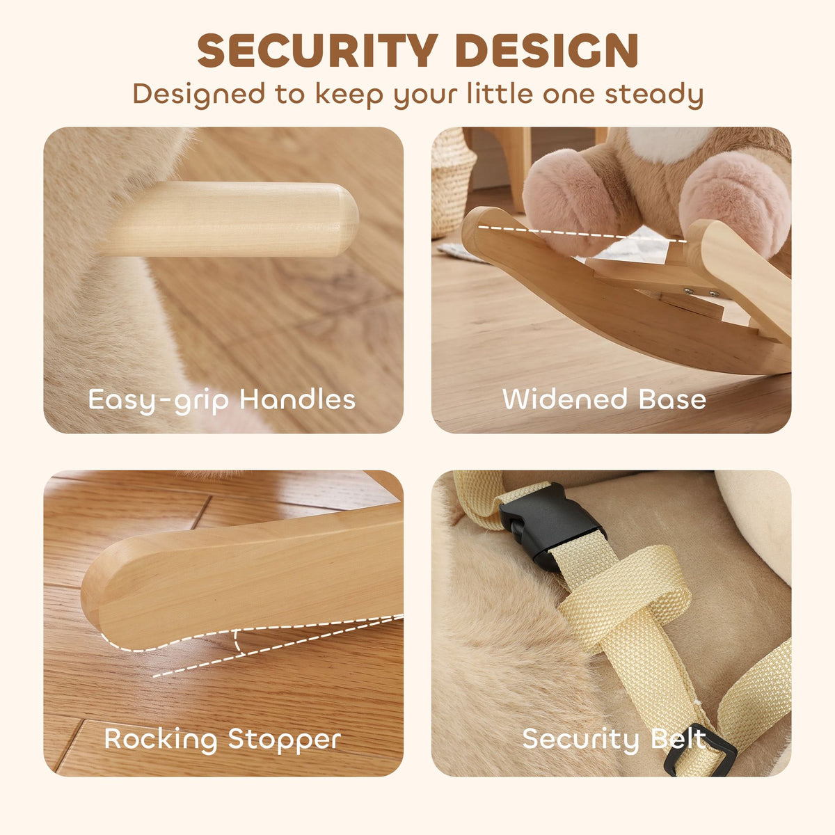 Deer-Inspired Toddler Rocker
